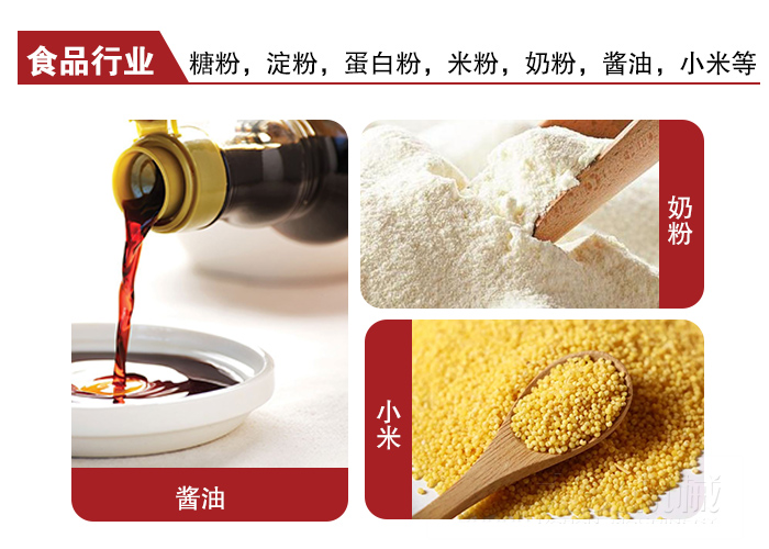 全不銹鋼食品振動篩可用于糖粉，小米，淀粉，蛋白粉，米粉，奶粉，醬油等物料